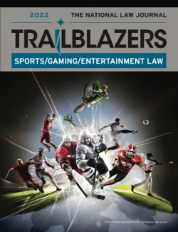 National Law Journal 2022 Sports and Entertainment Trailblazers Cover