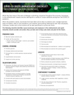 Entertainment Checklist COVID-19