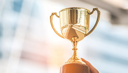 Gold trophy