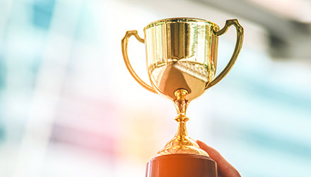 Gold trophy