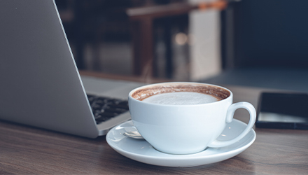 Cup of Coffee on Table