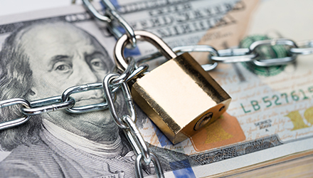 Money Under a Lock