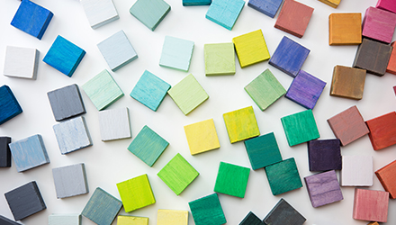 Colored tiles