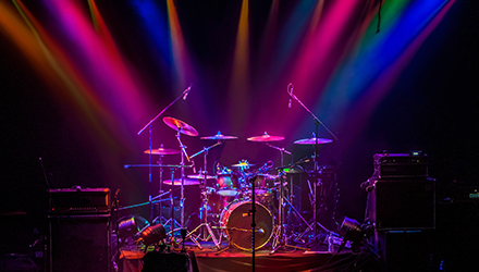 Stage with Drums