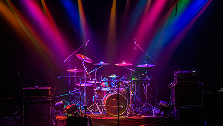 Stage with Drums