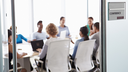 People in conference room