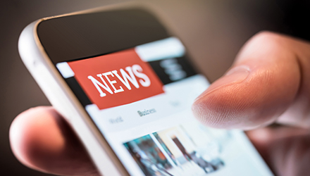 "News" app on phone