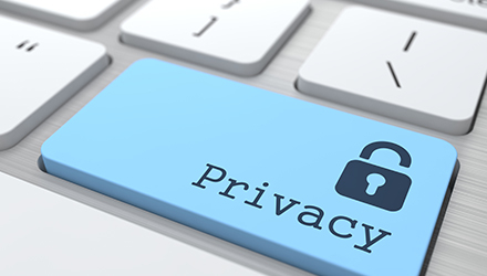 "Privacy keyboard key"