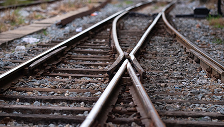 Railroad Tracks Split