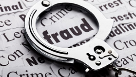 "Fraud" and handcuffs
