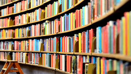 Library shelves