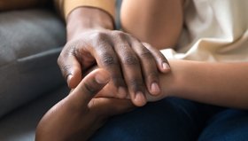 Holding hands