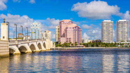 West palm beach, Miami skyline