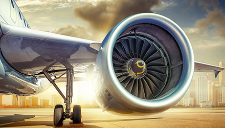 Airplane wing and turbine