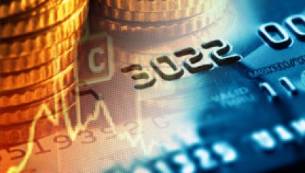 Credit card and coins