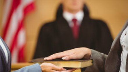 Being sworn in