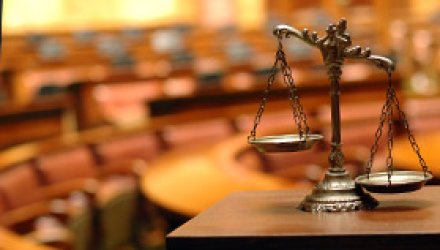 Scales of justice in court