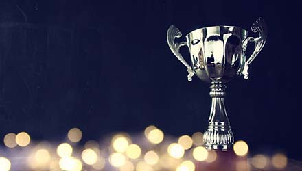 silver trophy
