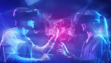 Two People using VR
