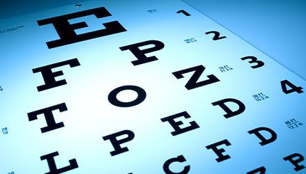 eye exam chart