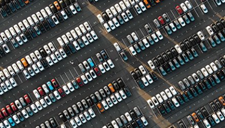 full parking lot