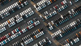 full parking lot