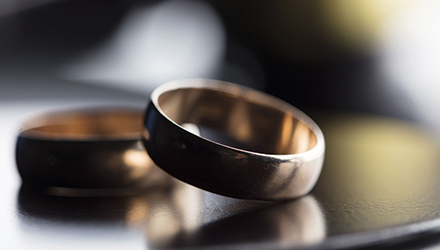 Two gold rings
