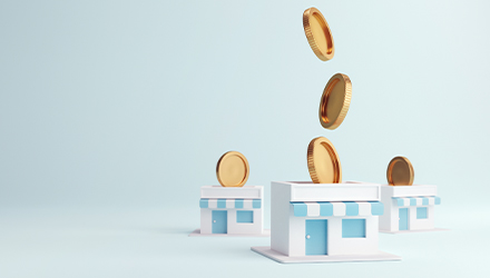 Gold coins falling in franchises
