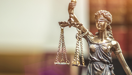 bronze Lady Justice