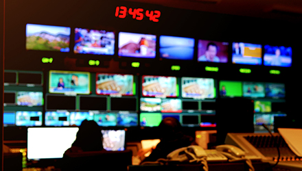 News channel filming/editing