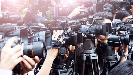 multiple cameras filming