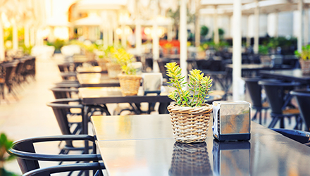 Tables outside