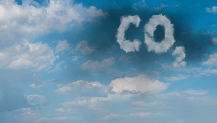 CO2 image in the clouds