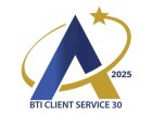BTI Client Service 30 2025 Badge