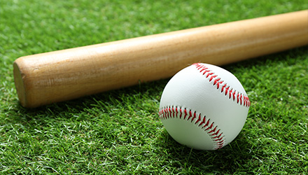 baseball bat and ball