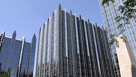Six PPG Place building in Pittsburgh