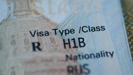 Image of an H-1B Visa