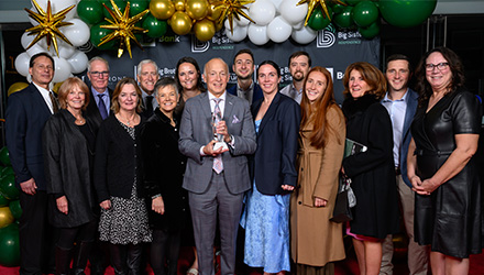 Fox Team celebrating at Big Brothers Big Sisters