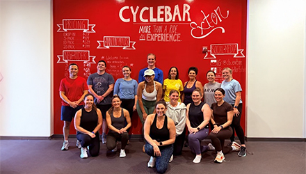 Fox Rothschild team at CycleBar fundraising event